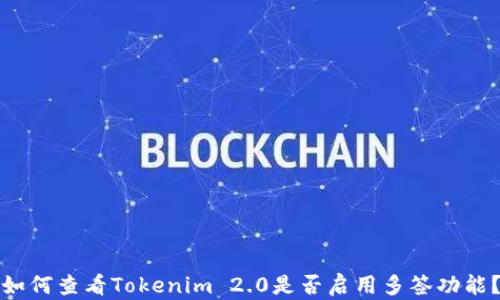 
如何查看Tokenim 2.0是否启用多签功能？
